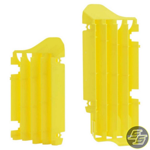 [POL-8456200002] Polisport Radiator Louvers Suzuki RMZ450 '05-17 Yellow