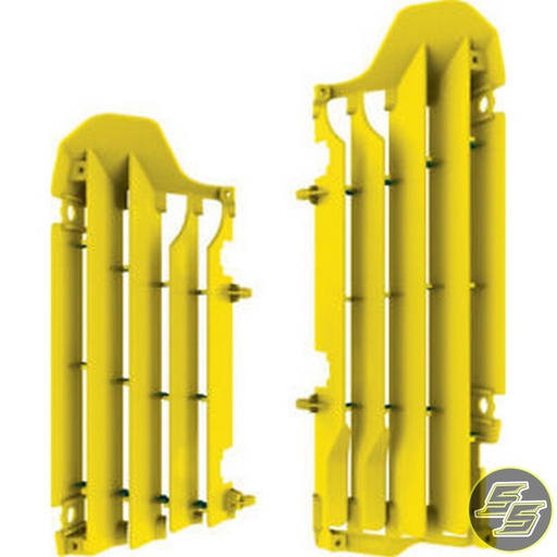 [POL-8464800002] Polisport Radiator Louvers Suzuki RMZ450 '18-20 Yellow