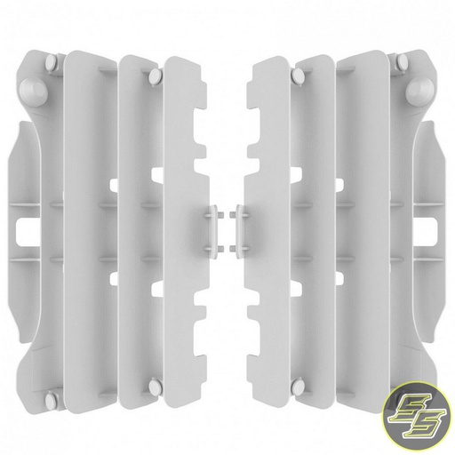 [POL-8458100001] Polisport Radiator Louvers Yamaha YZ250|450F '07-09 White