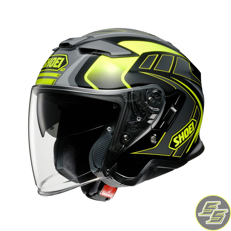 Shoei Open Face Helmet J-Cruise 2 Aglero TC3 Black/Grey/Yellow