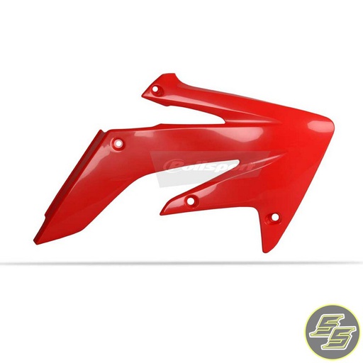 [POL-8410300003] Polisport Radiator Shrouds Honda CRF250R '04-09 Red