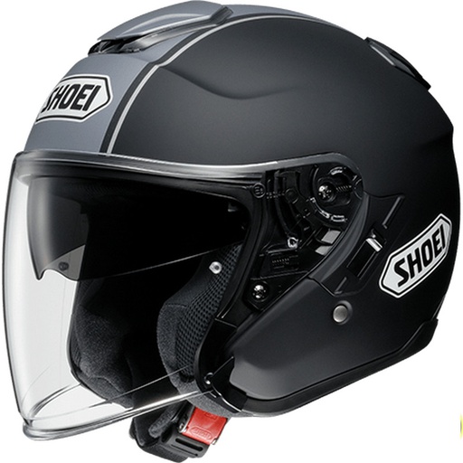 [SHO-JC-CORTC10] Shoei Open Face Helmet J-Cruise Corso TC10 Black/Grey
