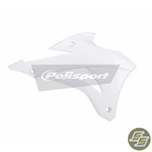 [POL-8417300002] Polisport Radiator Shrouds Kawasaki KX85|100 '14- White