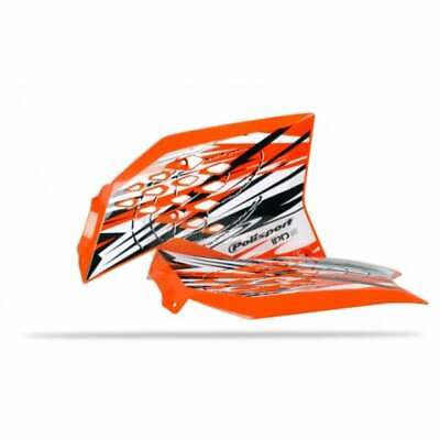 [POL-8412400001] Polisport Radiator Shrouds KTM 65SX '09-15 Orange IPD