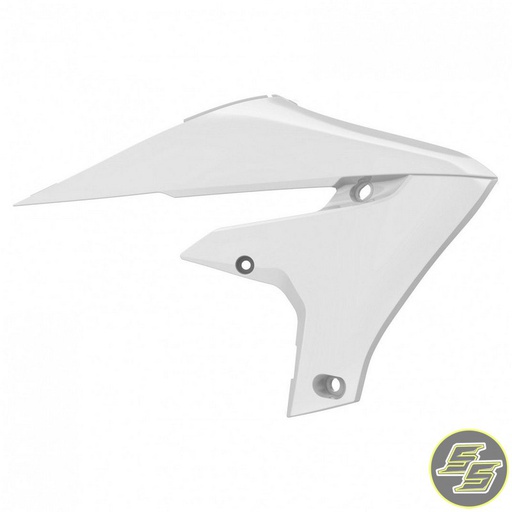 [POL-8415100002] Polisport Radiator Shrouds Yamaha YZ250|450F '18-20 White