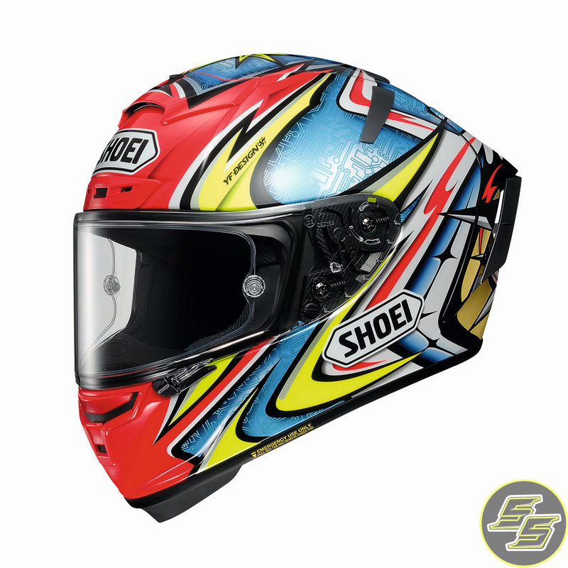 Shoei Full Face Helmet X-Spirit 3 Daijiro TC1 Blue/Red/Yellow