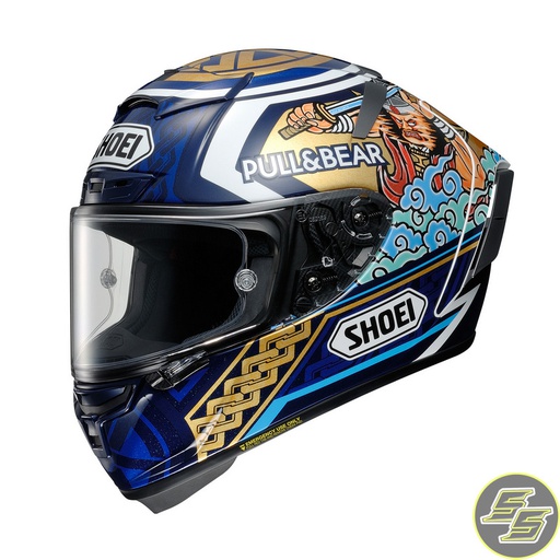 [SHO-XS3-MM3TC2] Shoei Full Face Helmet X-Spirit 3 Marquez Montegi 3 TC2 Blue/Gold/White