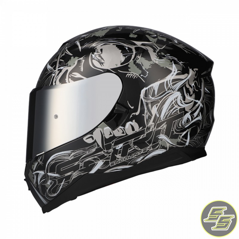 Spirit Full Face Helmet Encounter Reaper Silver