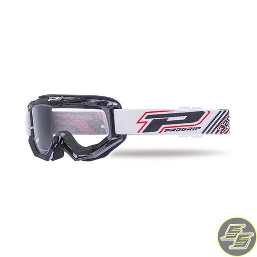 [PRO-3201-102-3213] Progrip Goggle Atzaki Black w Clear Lens