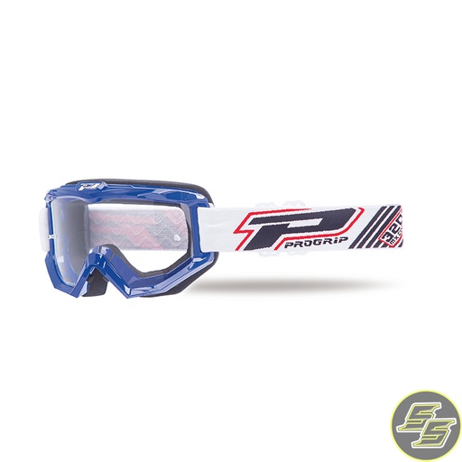 [PRO-3201-104-3213] Progrip Goggle Atzaki Blue w Clear Lens