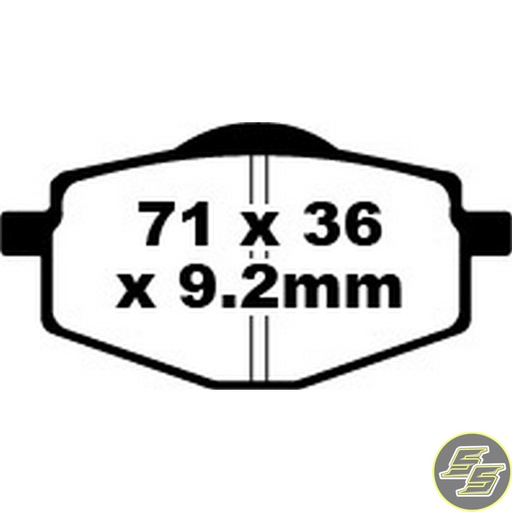 [PRE-P031] Premier Brake Pad Organic Standard FA101