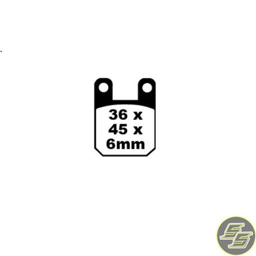 [PRE-P088] Premier Brake Pad Organic Standard FA115
