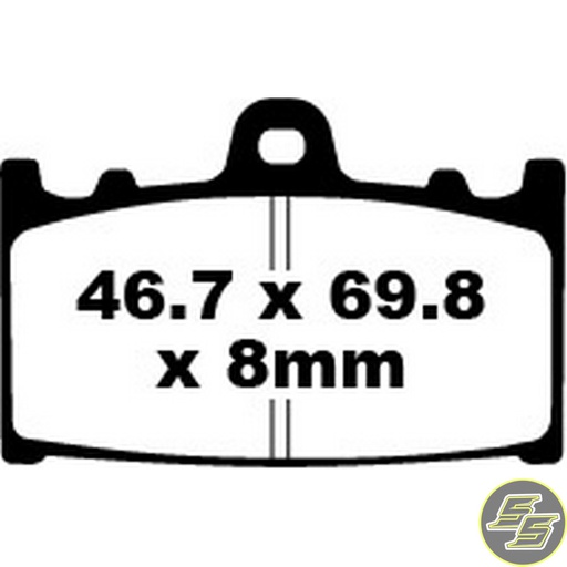 [PRE-P053] Premier Brake Pad Organic Standard FA158