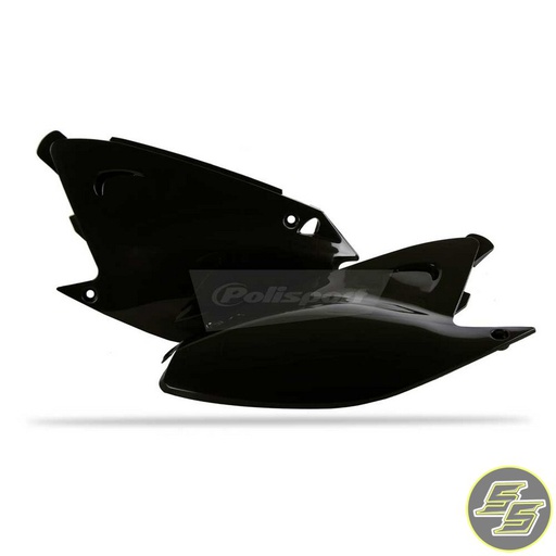 [POL-8601100001] Polisport Side Covers Kawasaki KX125|250 '03-08 Black