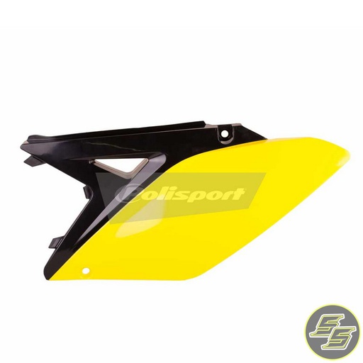 [POL-8605200008] Polisport Side Covers Suzuki RMZ250 '10-17 Black/Yellow