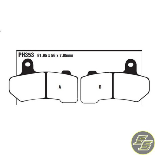 [PRE-PH353] Premier Brake Pad Street Sintered Double H FA409HH