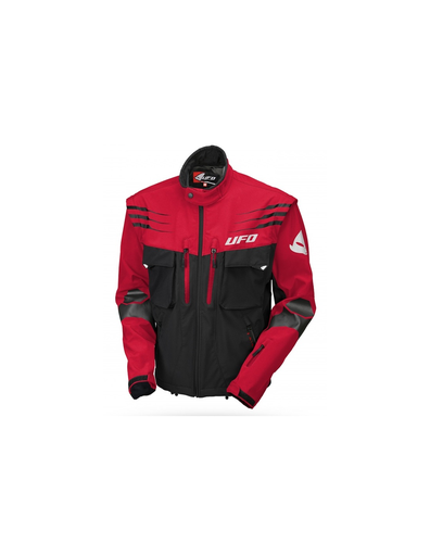 [UFO-GC04454-B] UFO Enduro Taiga Jacket Black/Red