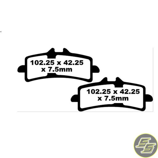 [PRE-PH389] Premier Brake Pad Street Sintered Double H FA447HH