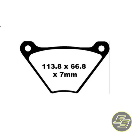 [PRE-P070] Premier Brake Pad Organic Standard FA24/2
