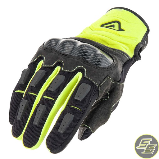 [ACE-GUAG] Acerbis Dual Road Glove Guanto 3.0 Yellow/Black (M)