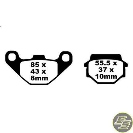 [PRE-P075] Premier Brake Pad Organic Standard FA67