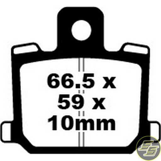 [PRE-P020] Premier Brake Pad Organic Standard FA70
