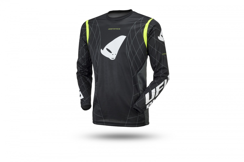 UFO MX Deepspace Jersey Black/Neon Yellow