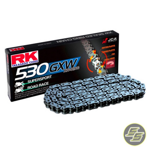 [RK-530GXW-120] RK Chain 530 120L XW-Ring Rivet GXW Black