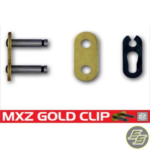[RK-520GBKXZ-CL] RK Chain Masterlink 520 STD Clip Gold