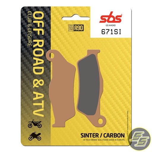 [SBS-671SI] SBS Brake Pads Off Road & ATV Sinter/Carbon FA181/671SI