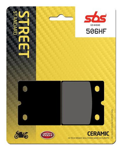 [SBS-506HF] SBS Brake Pads Street STD Ceramic FA18/506HF