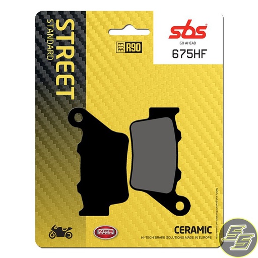 [SBS-675HF ] SBS Brake Pads Street STD Ceramic FA208/675HF