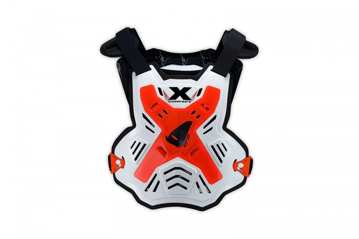 [UFO-PT02386-FFLU] UFO MX X Concept Evo Chest Protector White/Red