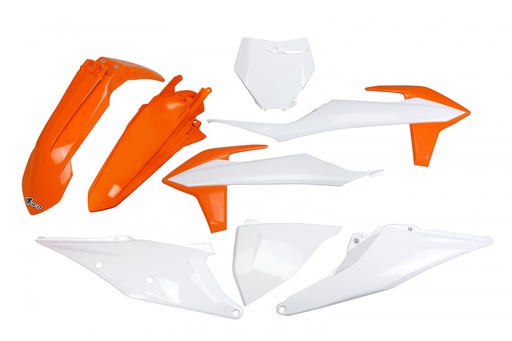 [UFO-KTKIT522-999K] UFO Plastics Kit KTM SX|SXF '19-22 OEM White/Orange