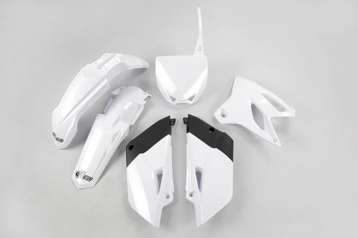 [UFO-YAKIT320-046] UFO Plastics Kit Yamaha YZ85 '15-21 White/Black
