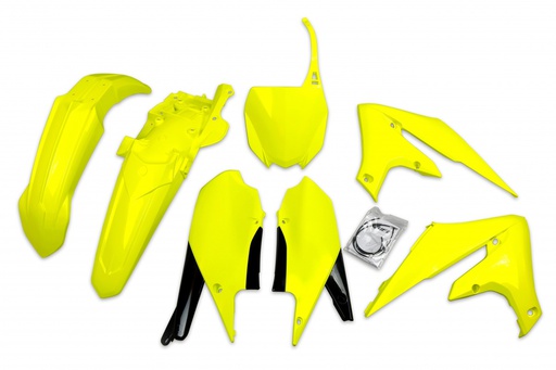 [UFO-YAKIT321-DFLU] UFO Plastics Kit Yamaha YZF250|450 '19-21 Neon Yellow/Black