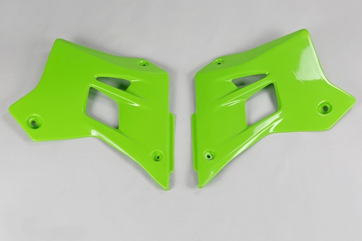 [UFO-KA02787-026] UFO Radiator Covers Kawasaki KDX200 '95-18 Green