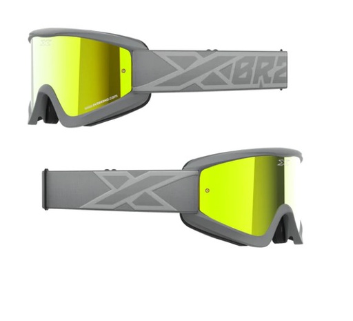[EKS-067-60355] EKS Brand Flat Out Mirror Goggle Grey/Silver