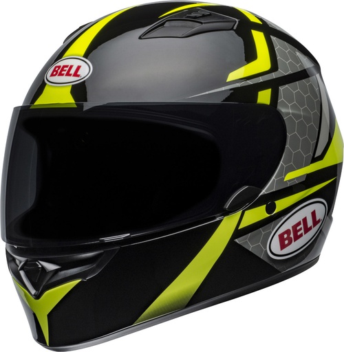 [BEL-71078-BY] Bell Qualifier Flare Full Face Helmet Black/HiViz Yellow