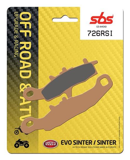 [SBS-726RSI] SBS Brake Pads Off Road & ATV Evo Sinter/Sinter FA258/726RSI