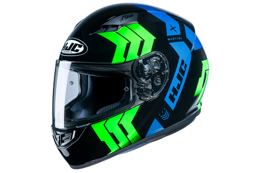[HJC-CS15-MRL-MC24] HJC Full Face Helmet CS-15 Martial MC24 Blue/Green