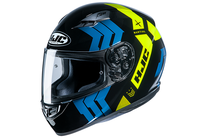 HJC Full Face Helmet CS-15 Martial MC4H Yellow/Blue