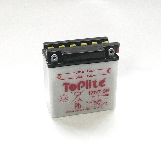 [TPL-12N7-3B] Toplite Battery 12N7-3B Dry No Acid