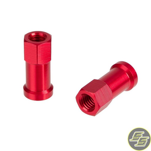 [DRC-58-02-106] DRC Rim Lock Nuts Red 2pc