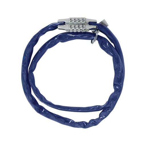[OXF-LK680U] Oxford Combi Chain Combination Lock 36'' Blue