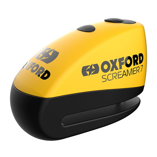 [OXF-LK290] Oxford Screamer7 Alarm Disc Lock Yellow/Black