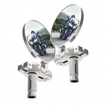 [OXF-OX578] Oxford Bar End Mirrors Silver