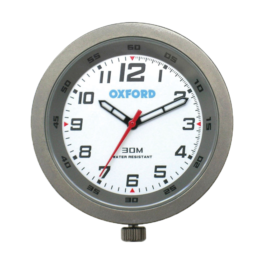 Oxford Analogue Clock Titanium