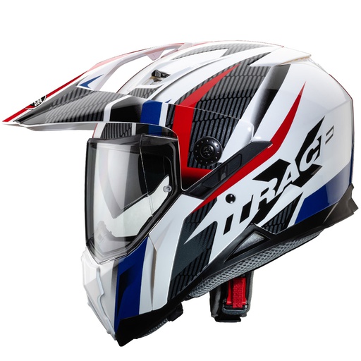 [CAB-C2MD00D6] Caberg Xtrace Savana Adventure Helmet D6 White/Red/Blue