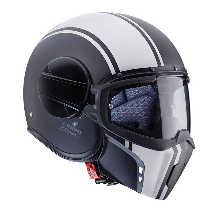 Caberg Ghost Legend Jet Helmet Matt Black/White